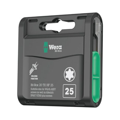 Wera Tools WERA-5057778001 Bit-Box 20 Tx HF, Tx 25 X 25 mm 20pc